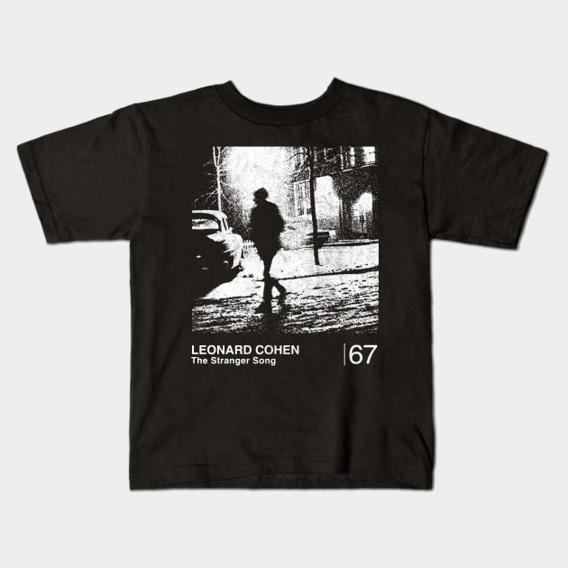 Leonard Cohen / Minimalist Graphic Design Fan Artwork Kids T-Shirt by saudade